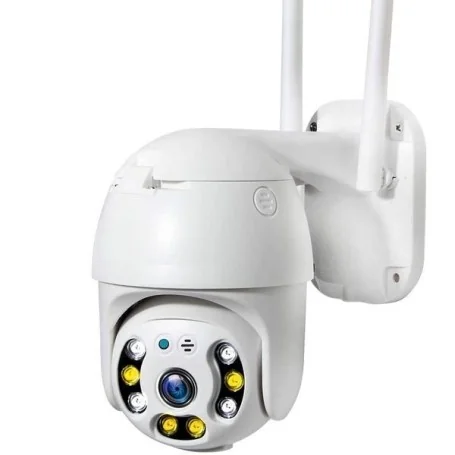 Câmara 1080P Wi-Fi com Alarme, Visão Noturna e Detecção Humana