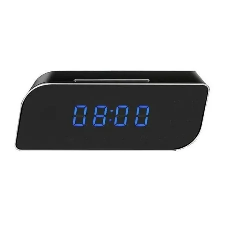 Despertador Espião 4K com Wi-Fi, Visão Noturna e Detecção de Movimento
