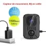 Mini Câmara HD Discreta com Visão Noturna e Sensor PIR