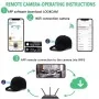 Boné com Câmara Espiã HD Wi-Fi Discreto e Controle Remoto
