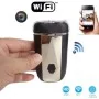 Barbeador com Câmara HD Oculta, Visão Noturna e Wi-Fi Remoto