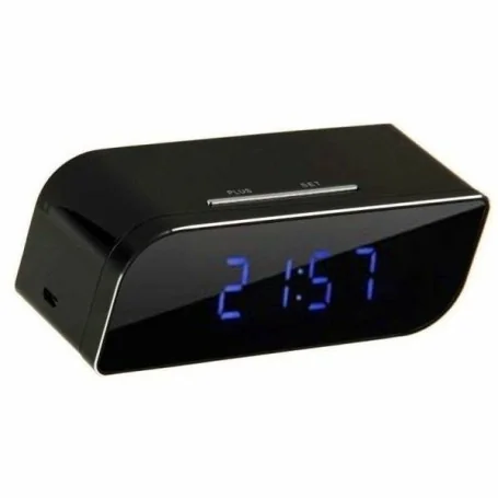 Despertador Espiã Wi-Fi com Câmara HD, Visão Noturna