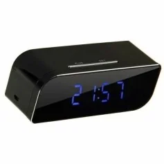Despertador Espiã Wi-Fi com Câmara HD, Visão Noturna
