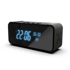 Relógio Câmara 4K com Visão Noturna e Áudio Bidirecional