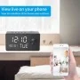 Despertador Espião Wi-Fi com Câmara Oculta, Visão Noturna HD