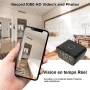 Despertador com Câmara Espiã HD, Wi-Fi e Detecção de Movimento