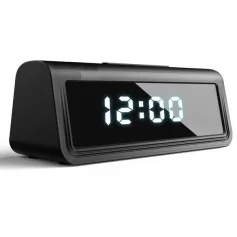 Despertador Espião Wi-Fi 4K com Câmara Oculta e Visão Noturna