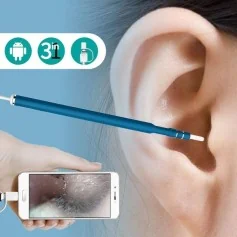 Câmara Endoscópica Auricular com Visão HD e Limpeza Segura