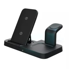 Carregador 3 em 1 com Câmara Wi-Fi Oculta e Detecção de Movimento