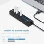 Hub USB com Câmara Espiã Wi-Fi Oculta e Detecção de Movimento