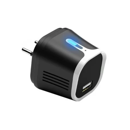 Carregador espião 4K com Wi-Fi, visão noturna e alerta móvel
