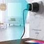 Carregador espião 4K com Wi-Fi, visão noturna e alerta móvel