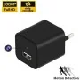 Carregador USB com Câmara Espiã Full HD e Visão Ampla
