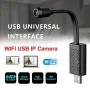 Mini Câmara USB Wi-Fi 1080P com Visão Ampla e Discrição Total