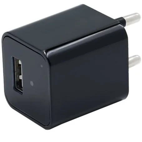 Carregador Espião com Câmara Wi-Fi Oculta e Detecção de Movimento