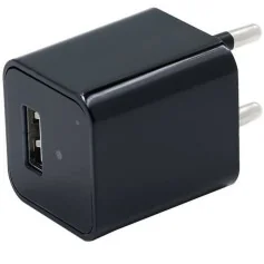 Carregador Espião com Câmara Wi-Fi Oculta e Detecção de Movimento