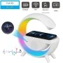 Lâmpada Espiã Wi-Fi com Câmara HD, Bluetooth e Carregador Qi