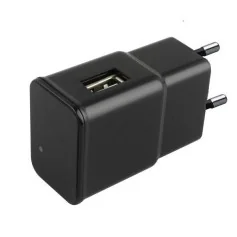 Carregador USB Espião com Câmara HD, Wi-Fi e Sensor de Movimento