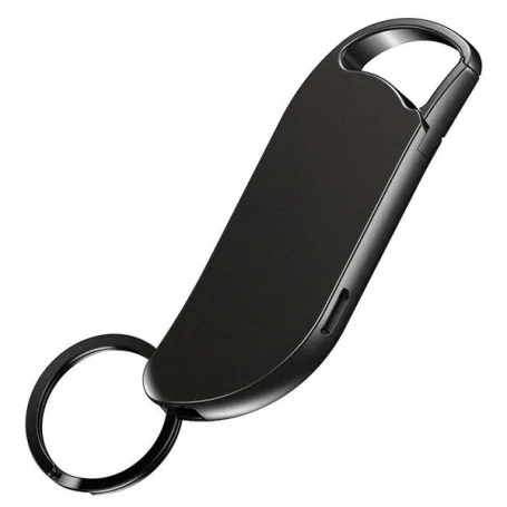 Chaveiro Gravador de Voz Espião 32GB com MP3 e Detecção Automática