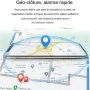 Colar SOS com GPS, à prova d'água e chamadas de emergência