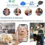 Mini Câmara WiFi HD 1080P com Alerta por Movimento Instantâneo