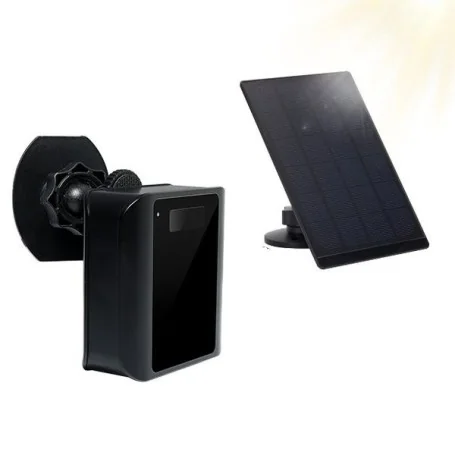 Câmara Espiã Wi-Fi Solar com Visão Noturna e Áudio Duplo
