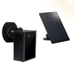 Câmara Espiã Wi-Fi Solar com Visão Noturna e Áudio Duplo