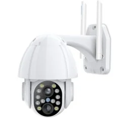 Câmara IP Externa 1080P com Zoom 4X, Visão Noturna e Wi-Fi