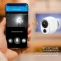 Câmara Externa Full HD 185° com Wi-Fi, Visão Noturna e Áudio