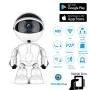 Robô de Vigilância IP com Câmara HD, Visão Noturna e Sensor