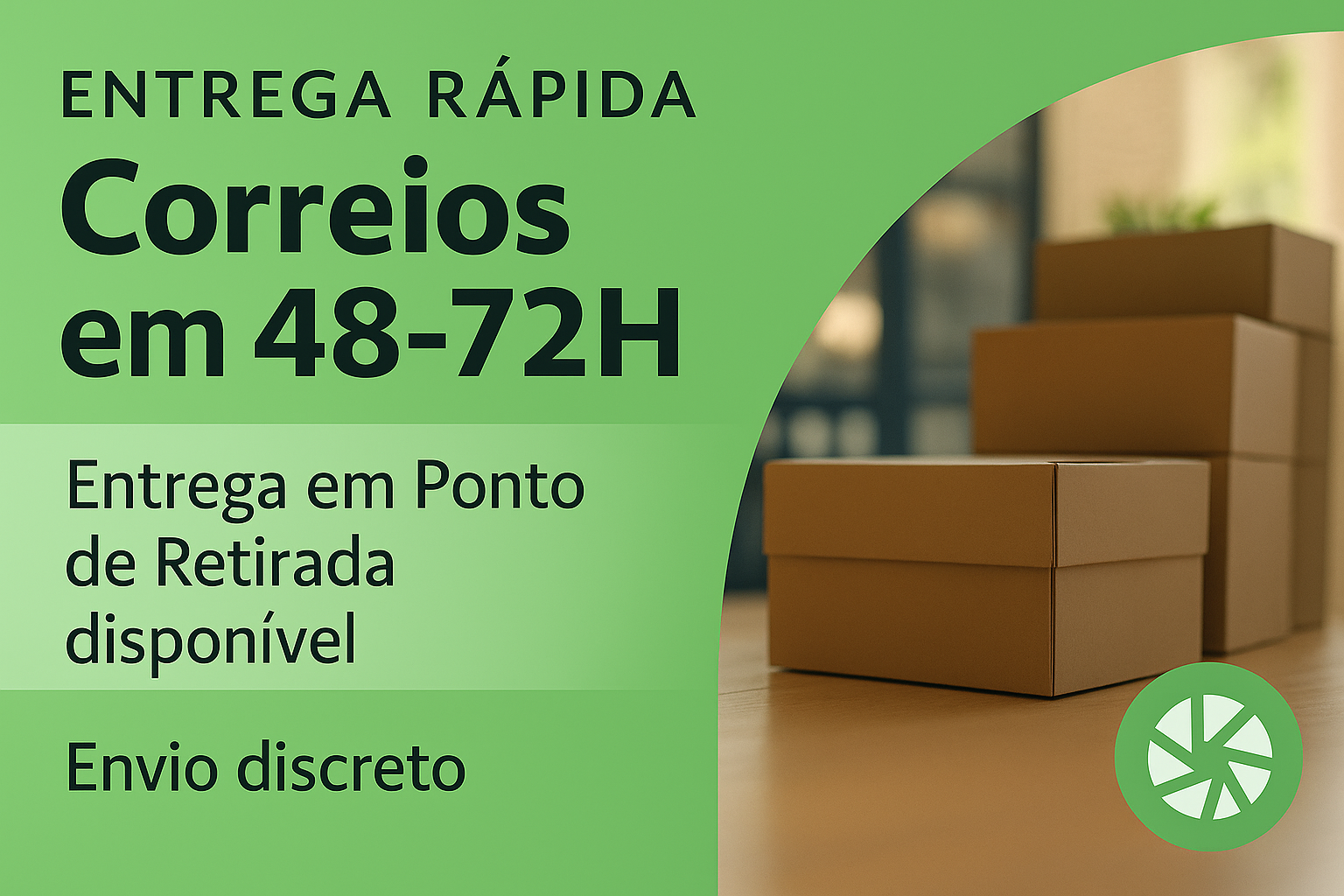 entrega rapida e discreta