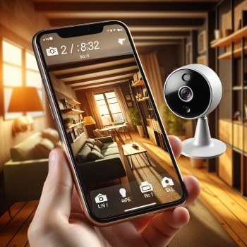 É possível acessar imagens de uma câmara espiã remotamente via smartphone?